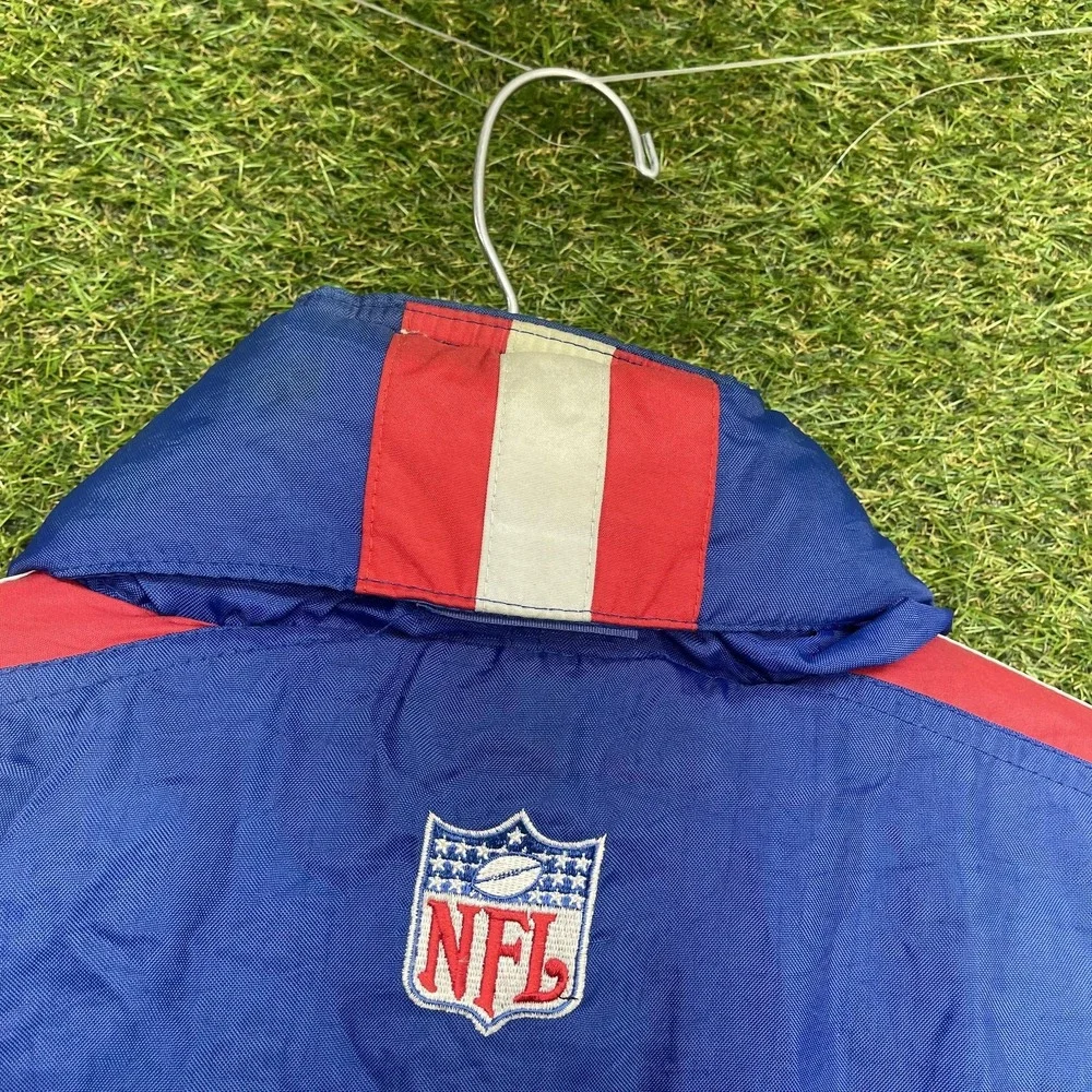 Vintage New England Patriots Jacket Mens XL Blue NFL Football Logo Athletic 90s